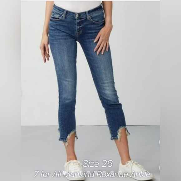 NWOT 7 for All Mankind Roxanne Ankle Skinny Jeans Size 26 - Picture 1 of 10
